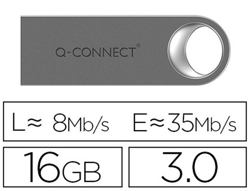 Pen Drive USB 3.0 Q-Connect Premium 16GB