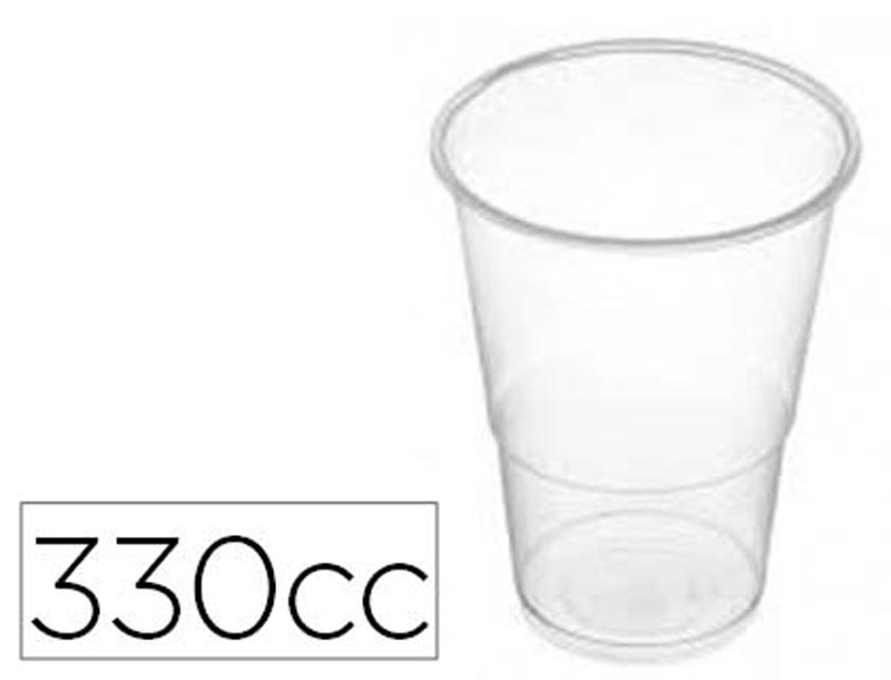 Copo água plástico branco 330ml