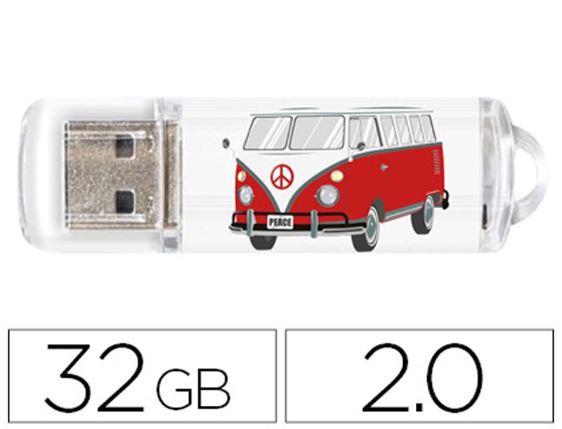 Pen Drive TechOneTech 32GB Hippy Van