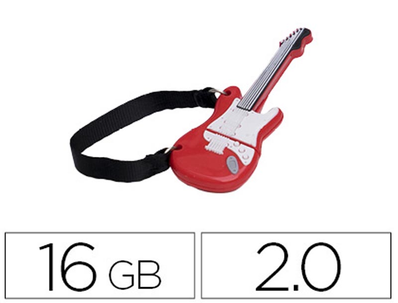 Pen Drive TechOneTech Guitarra Vermelha
