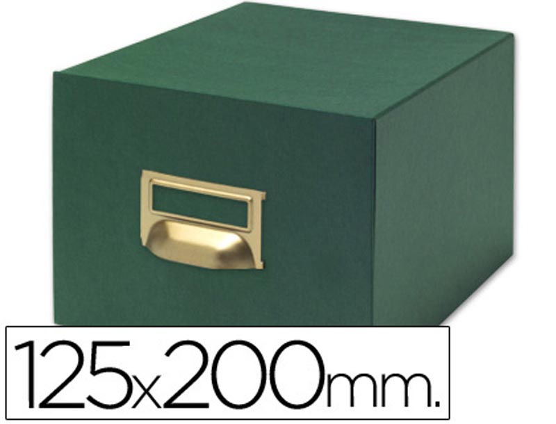 Ficheiro para fichas tela verde para 1000, 125 x 200mm