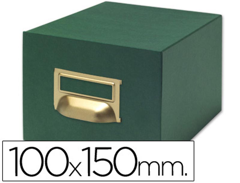 Ficheiro para fichas tela verde para 500, 100 X 150mm
