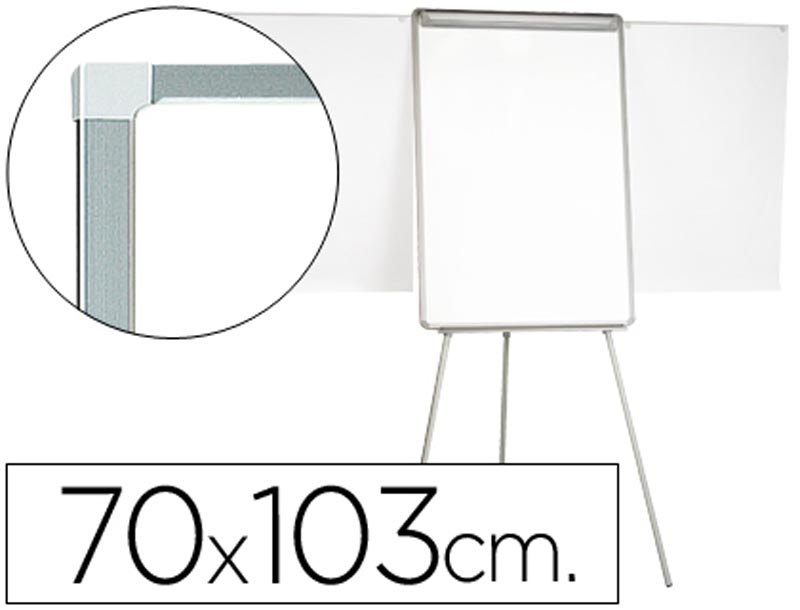 Quadro branco Q-Connect com tripe 70x103 cm extensível
