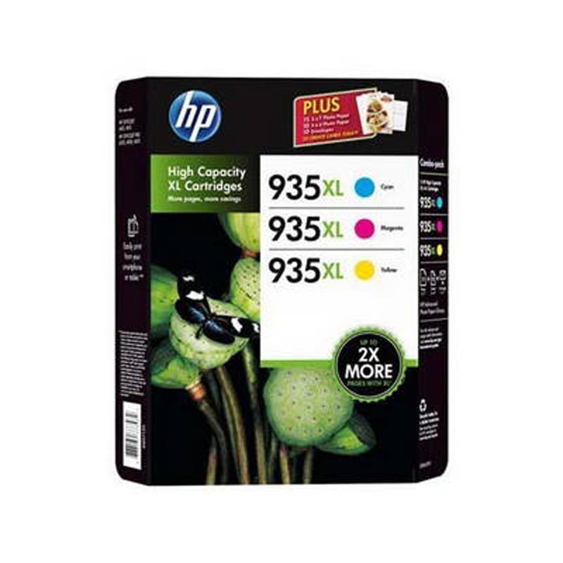 Pack 3 tinteiros cor HP 935XL CMY