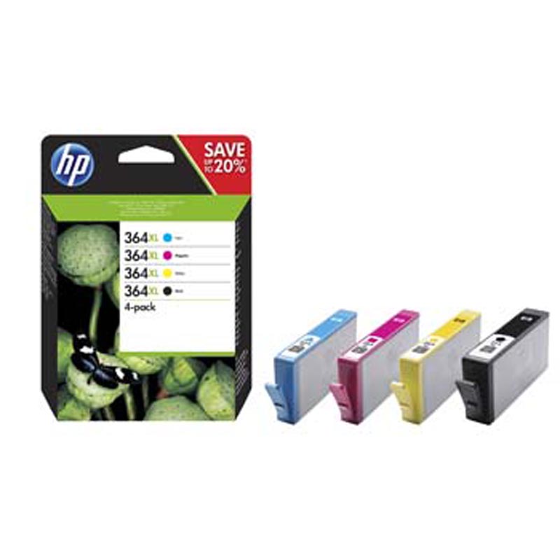 Pack tinteiros HP n.º 364 XL CMYK